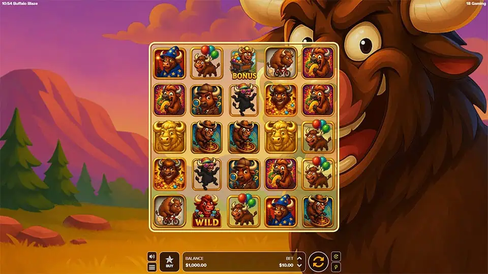 Buffalo Blaze slot game preview 1