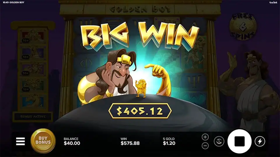 Golden Boy slot big win