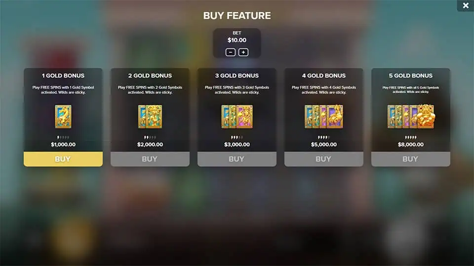 Golden Boy slot bonus buy