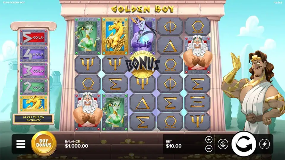 Golden Boy slot game preview 1
