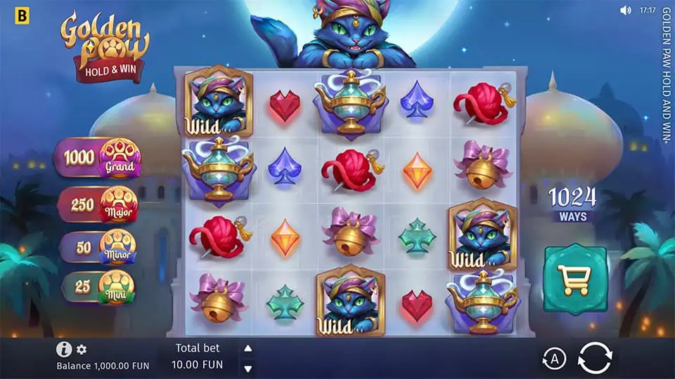 Golden Paw Hold Win slot game preview 1