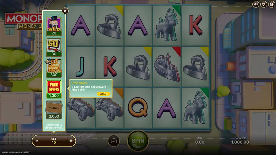 Monopoly Money Line slot bonus buy