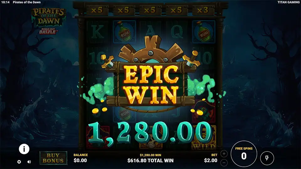 Pirates of the Dawn slot big win