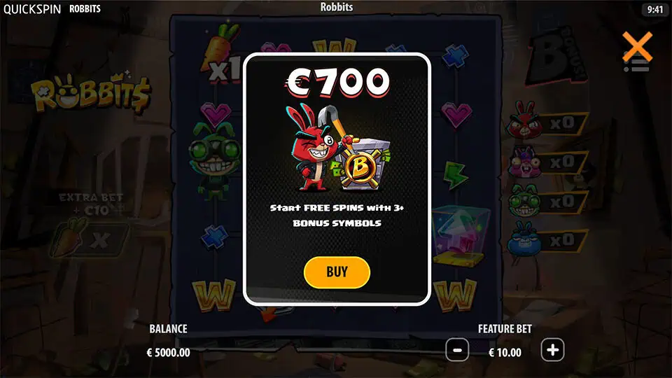 Robbits slot bonus buy