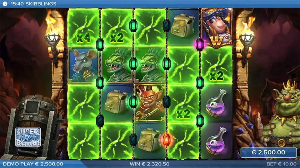 Skibblings slot feature mystery symbol