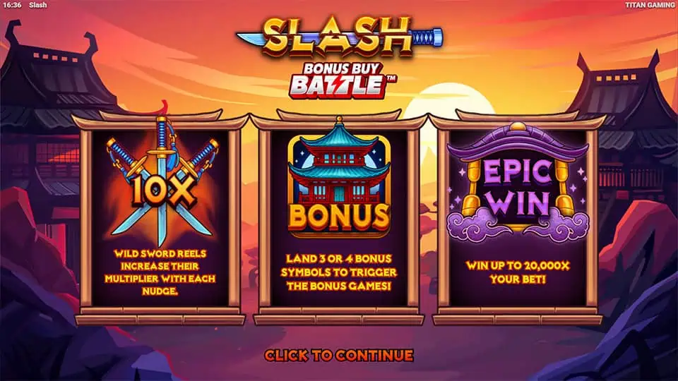 Slash slot homepage