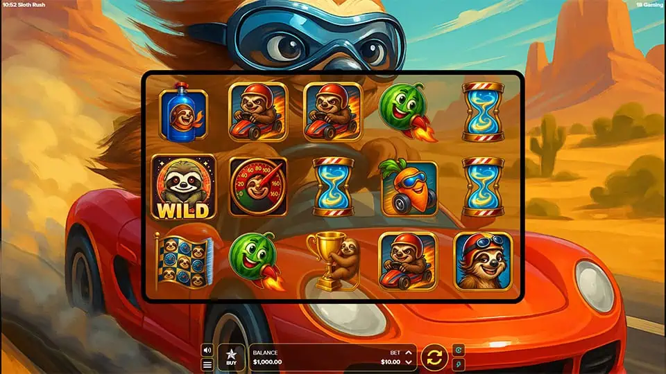 Sloth Rush slot game preview 1