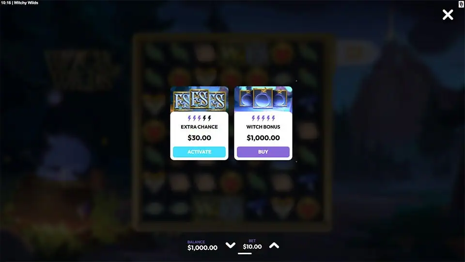 Witchy Wilds slot bonus buy