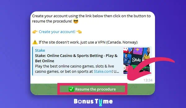 Bonustiime stake 30 euro step 6