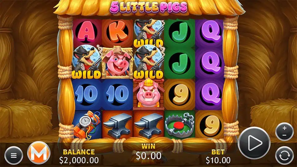 5 Little Pigs slot game preview