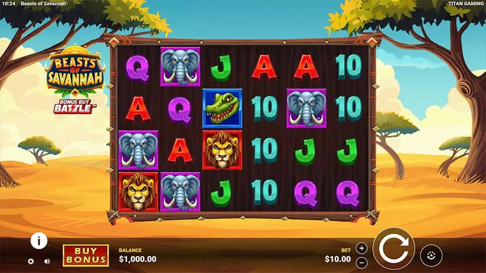 Beasts of Savannah slot game preview 1