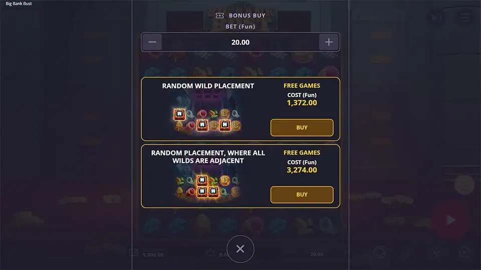 Big Bank Bust slot bonus buy