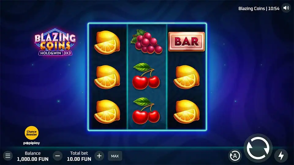 Blazing Coins Hold and Win slot game preview