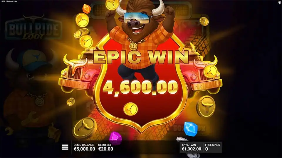 Bullride Loot slot big win