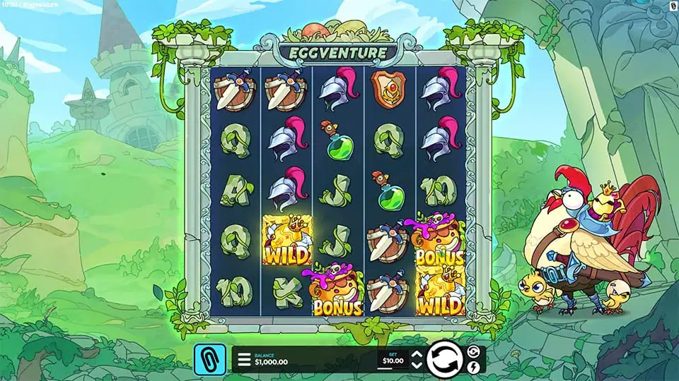 Eggventure slot game preview