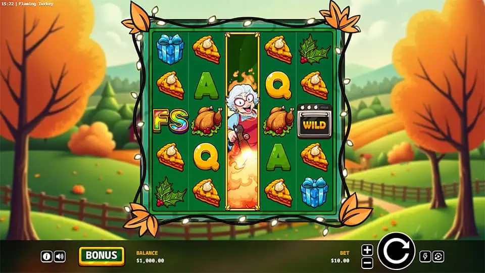 Flaming Turkey slot game preview