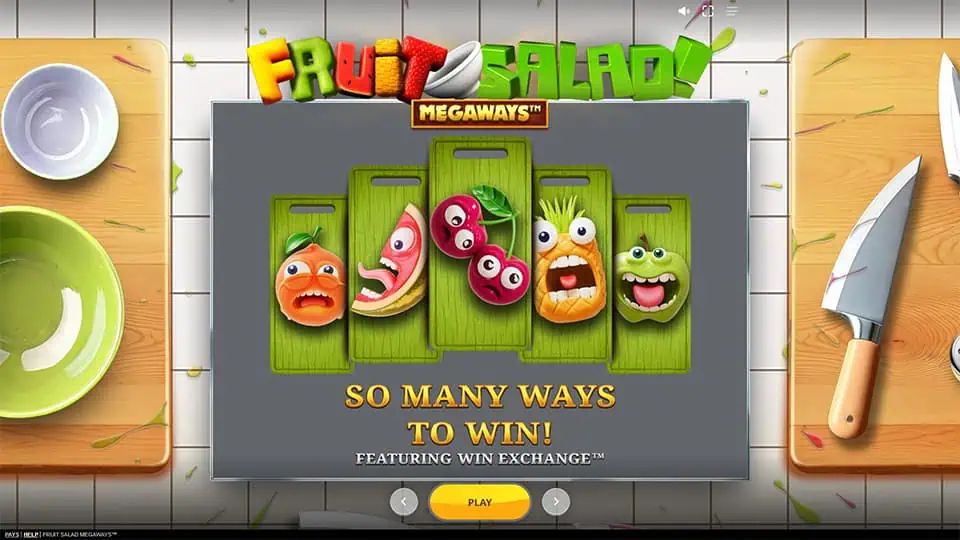 Fruit Salad Megaways slot intro screen