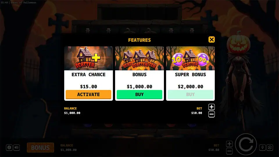 Gates of Halloween slot bonus buy