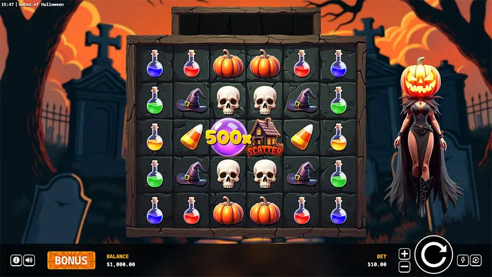 Gates of Halloween slot game preview