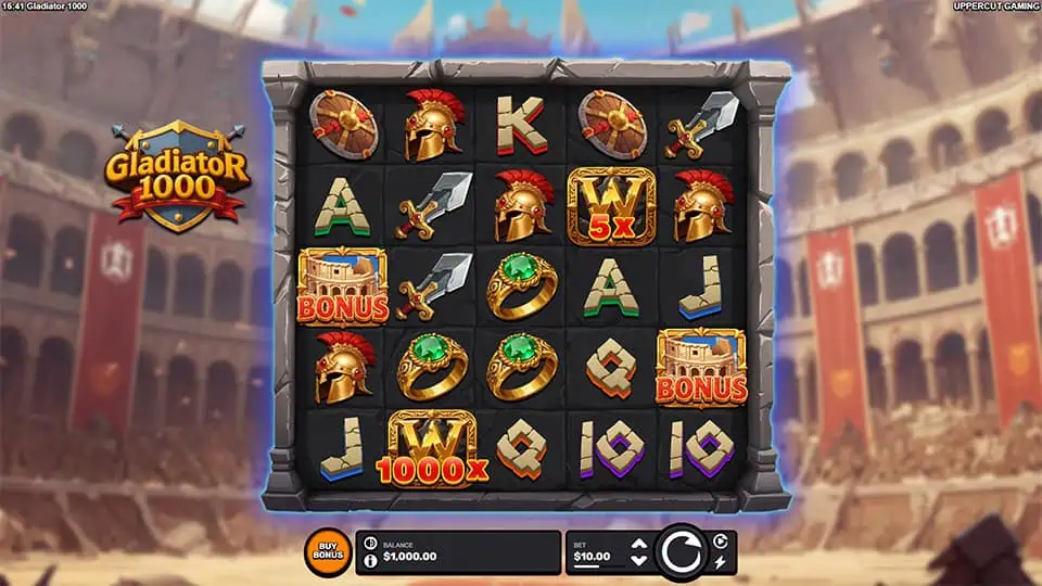 Gladiator 1000 slot game preview