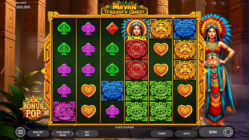 Mayan Treasure Quest slot game preview