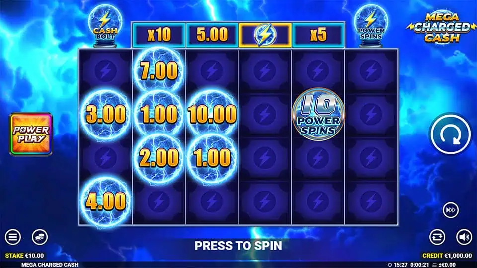 Mega Charged Cash slot game preview