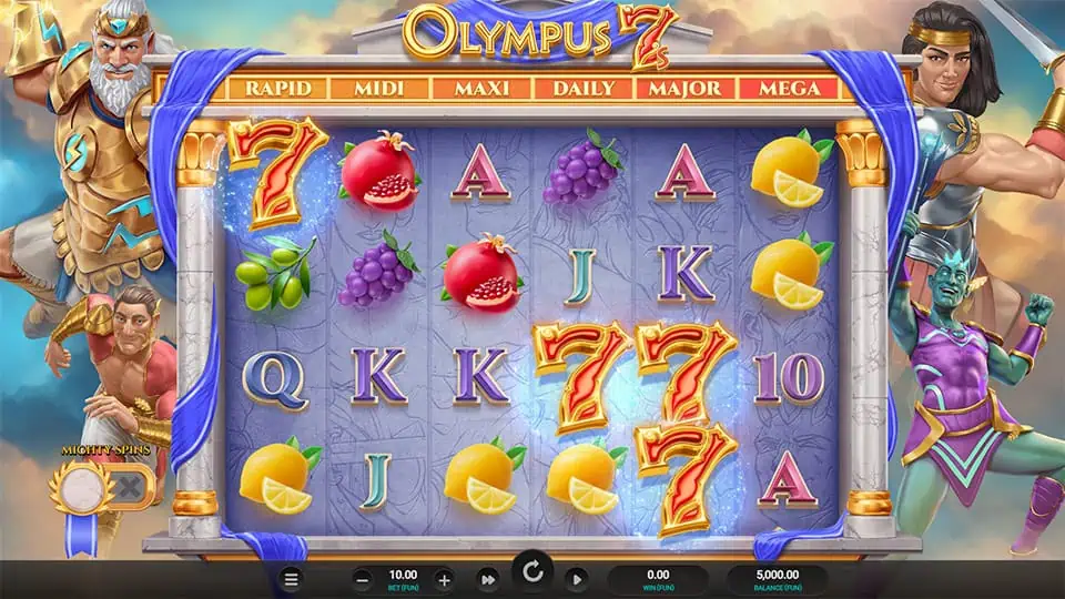 Olympus 7s Dream Drop slot game preview
