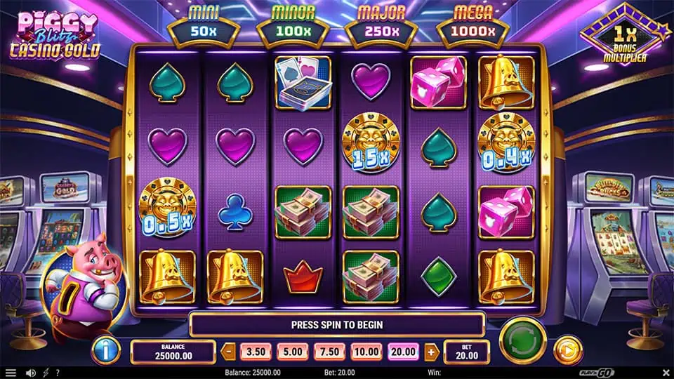Piggy Blitz Casino Gold slot game preview 1