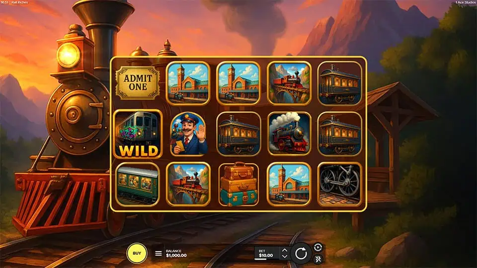 Rail Riches slot game preview