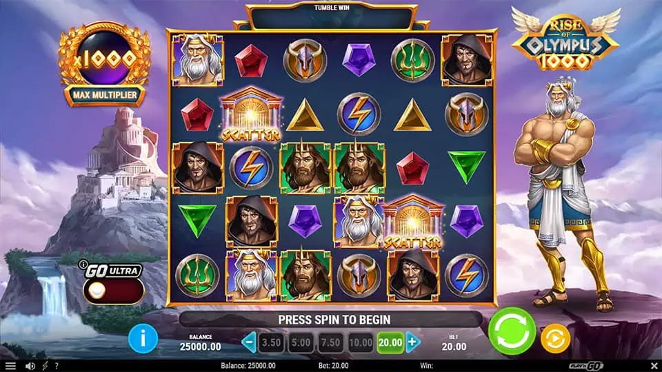 Rise of Olympus 1000 slot game preview