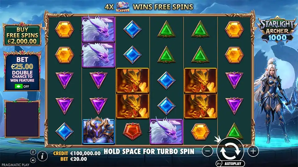 Starlight Archer 1000 slot game preview