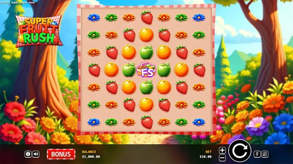 Super Fruit Rush slot game preview
