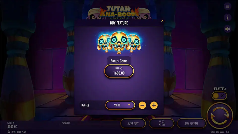Tutan Kha Boom slot bonus buy