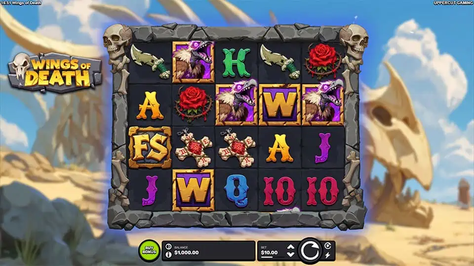 Wings of Death slot game preview