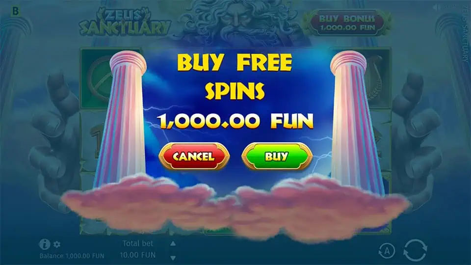 Zeus Sanctuary slot bonus buy