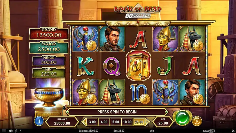 Book of Dead GO Collect slot game preview