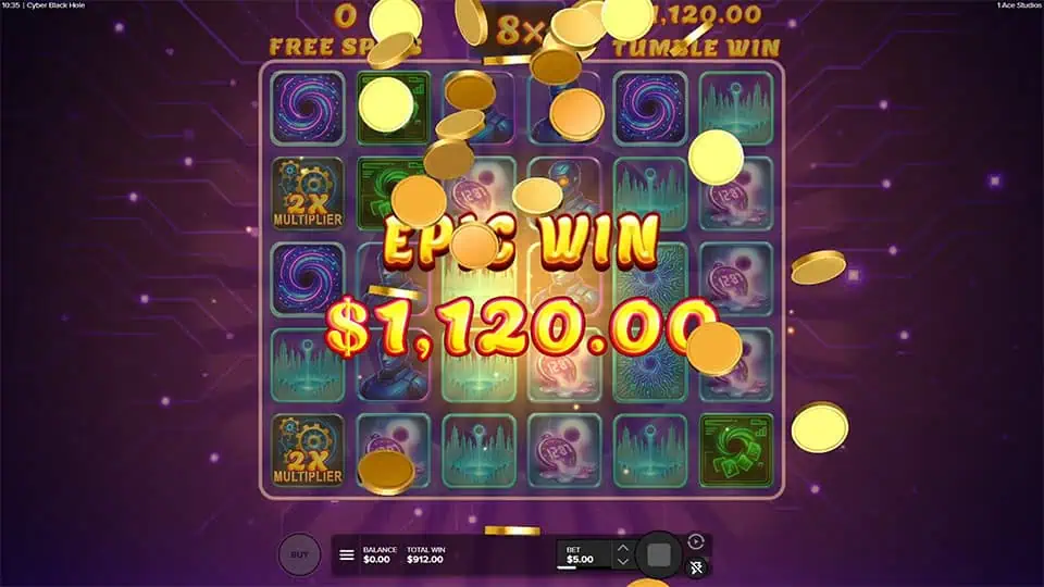 Cyber Black Hole slot big win