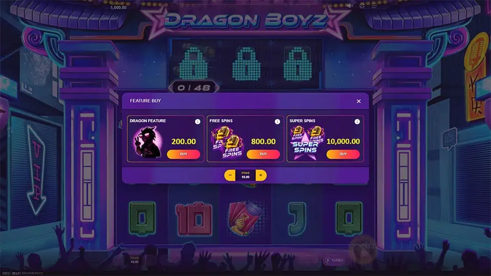 Dragon Boyz slot bonus buy