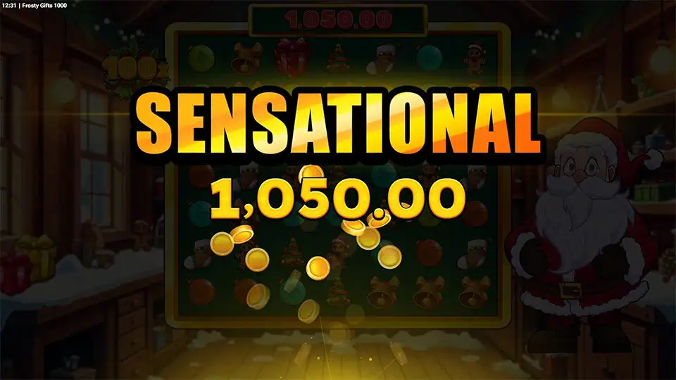 Frosty Gifts 1000 slot big win