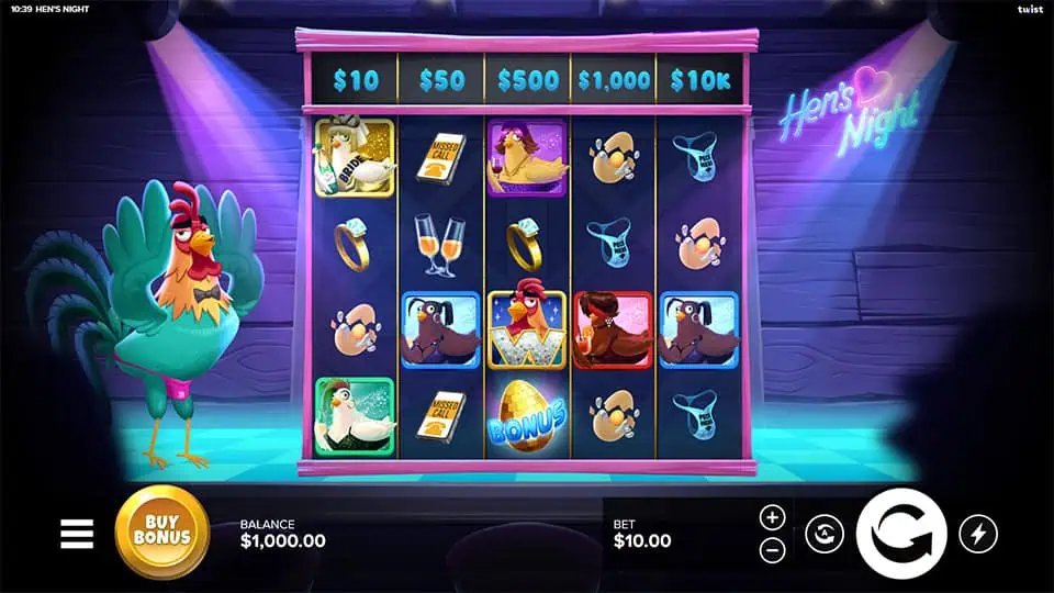 Hens Night slot game preview