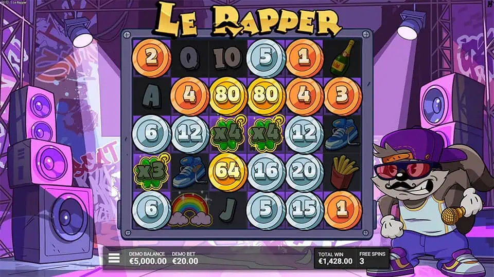 Le Rapper slot feature money symbol