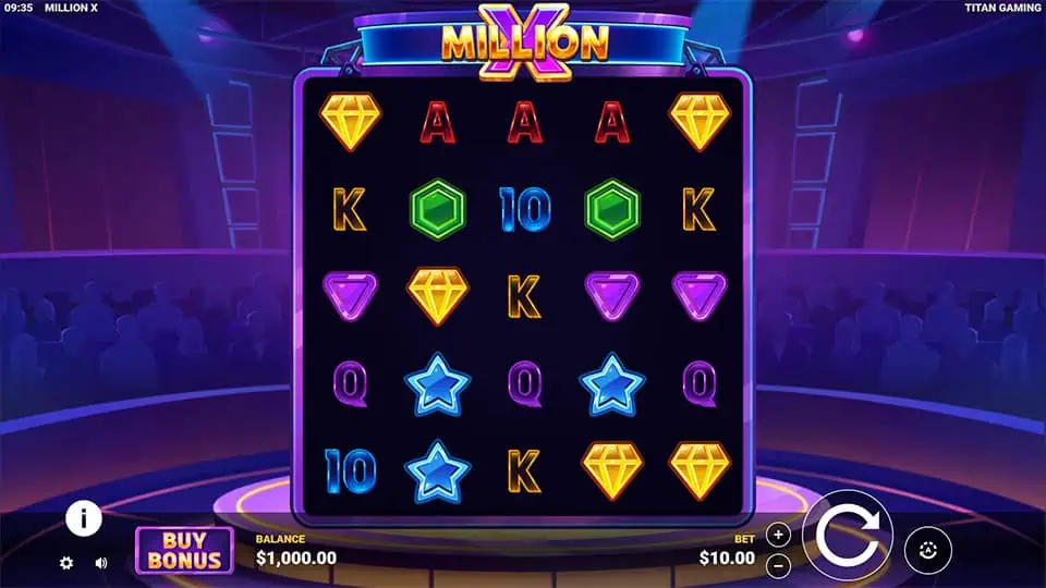 Million X slot game preview 1