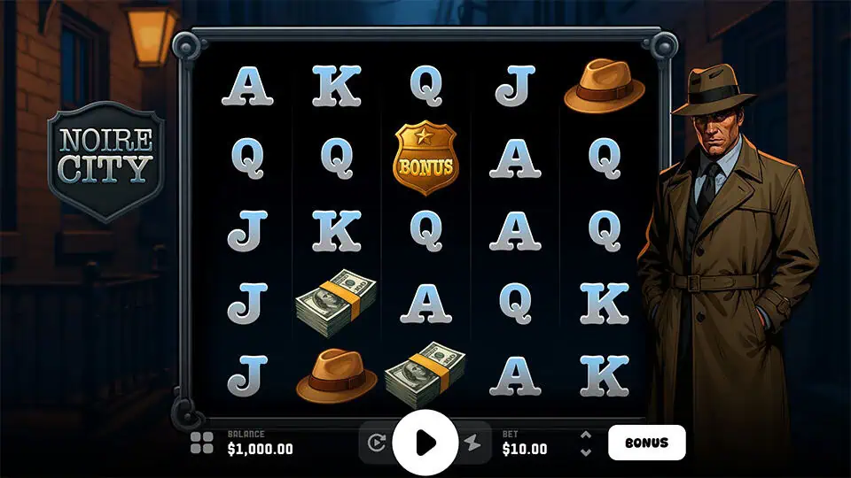 Noire City slot game preview