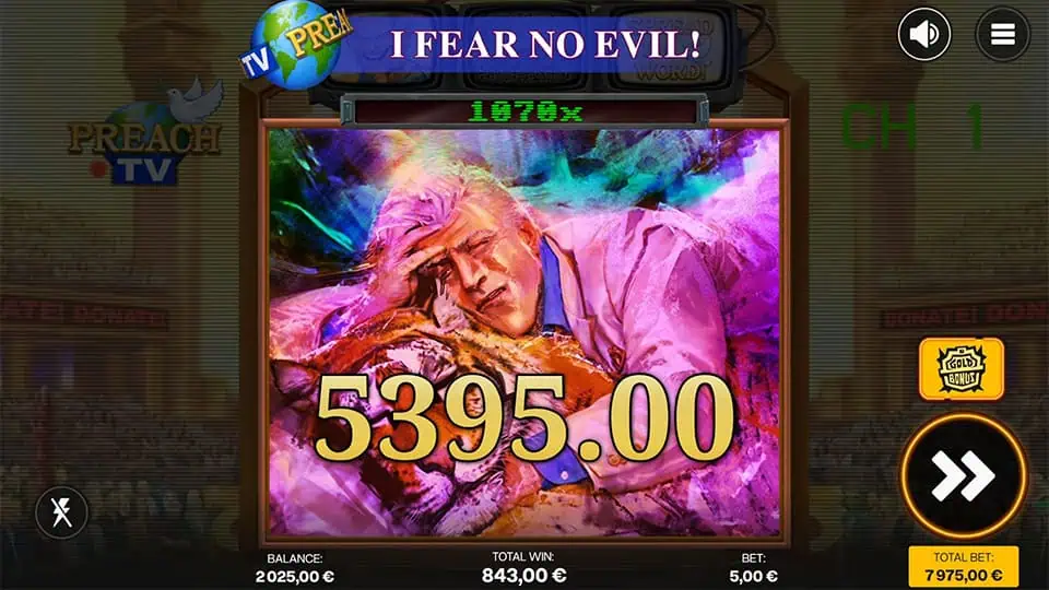 Preach TV slot big win