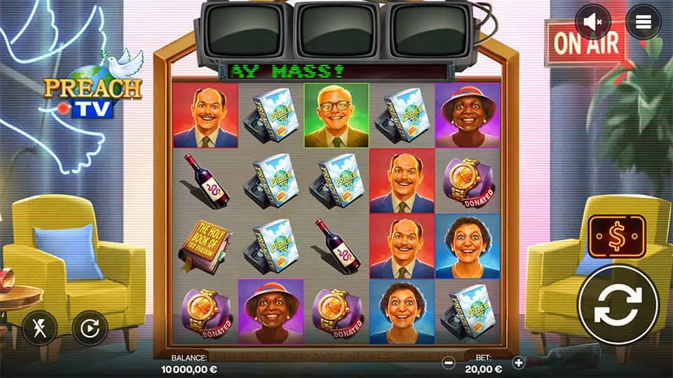 Preach TV slot game preview