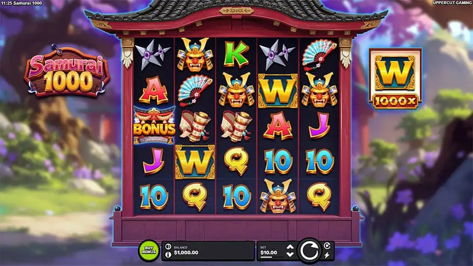 Samurai 1000 slot game preview