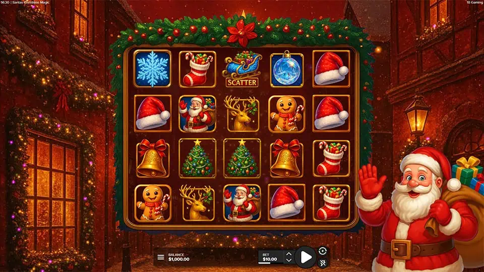 Santas Christmas Magic slot game preview