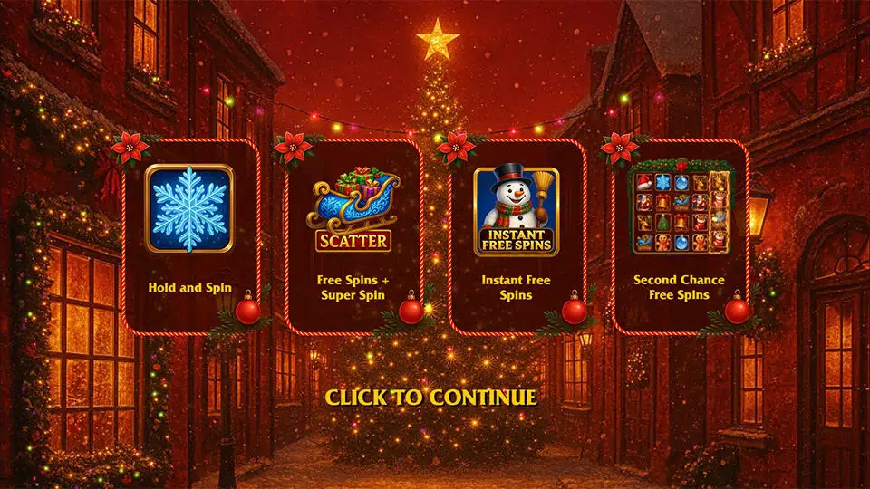Santas Christmas Magic slot intro screen