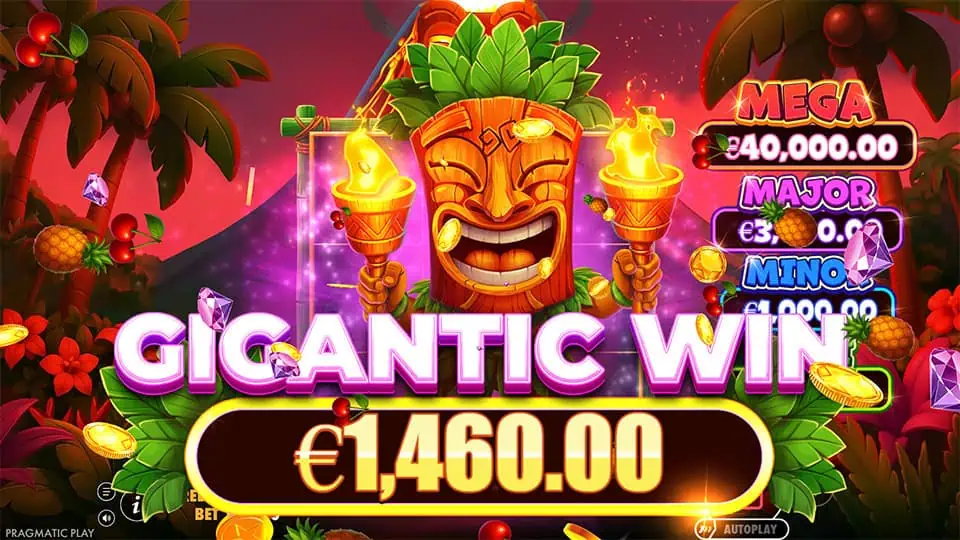 Super Tiki Strike slot big win