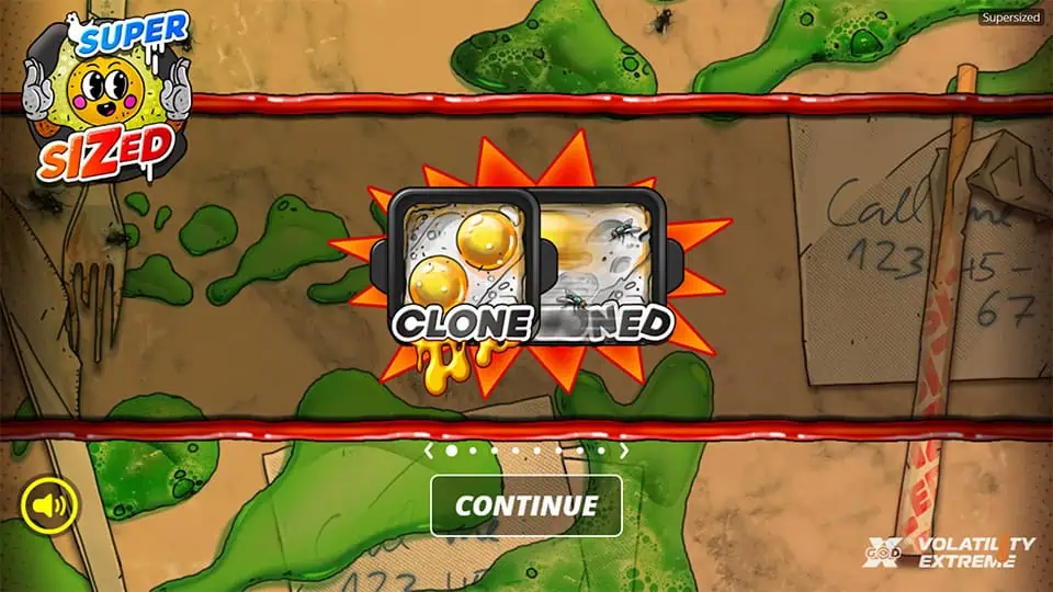 Supersized slot intro screen